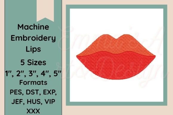 Lips Kiss Machine Embroidery Design Review