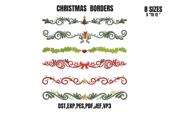 Review: 6 Christmas Borders Embroidery Bundle