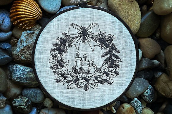 Review: Christmas Candle Embroidery Design for Makers