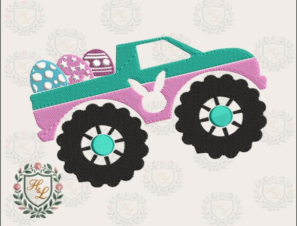 Review: Easter Truck Embroidery Files for Spring Projects