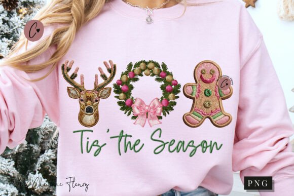 Review: Faux Embroidery Tis the Season PNG