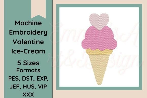 Review: Ice Cream Machine Embroidery Design for Boutiques