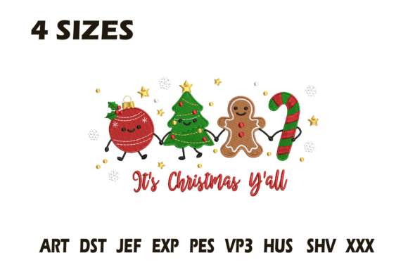 Review: It’s Christmas Y’all Embroidery for Boutique Sweatshirts