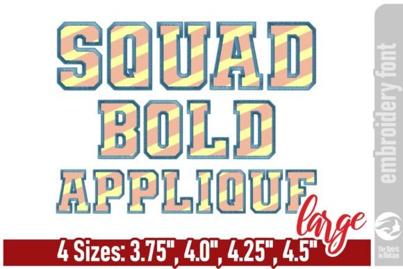 Review: Squad Bold Applique Font for Business