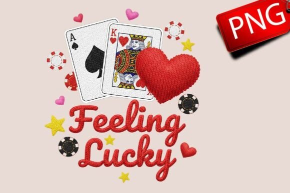 Reviewing Embroidery Valentine Feeling Lucky Cards
