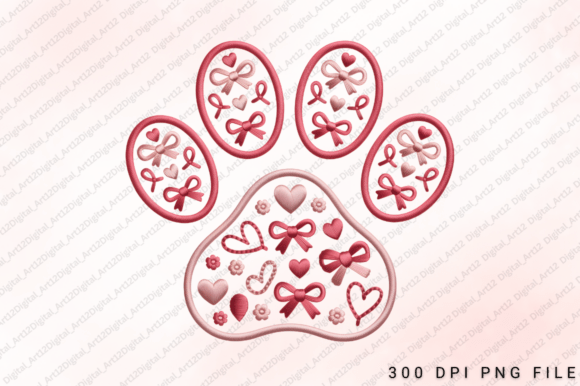 Reviewing Pink Bow Paw Print Embroidery for Boutique Apparel