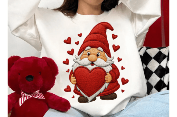 Reviewing the Valentine Gnome Embroidery Style PNG